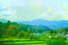 みちのく　山里風景