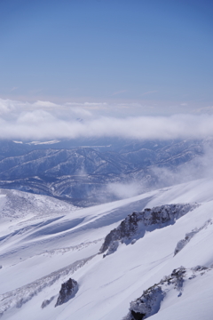 雪と岩稜