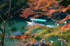 秋の保津川1