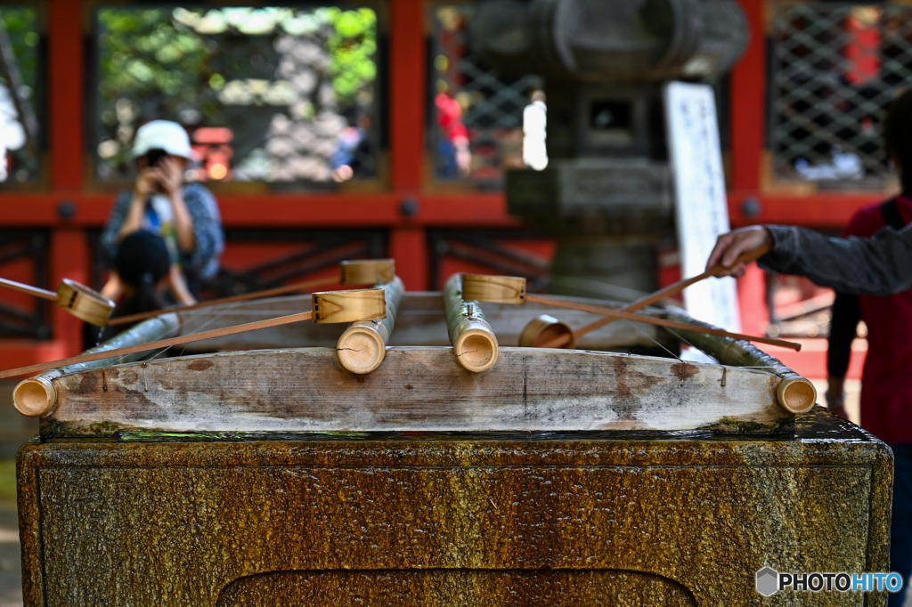 あっちとこっちと挟み撮り