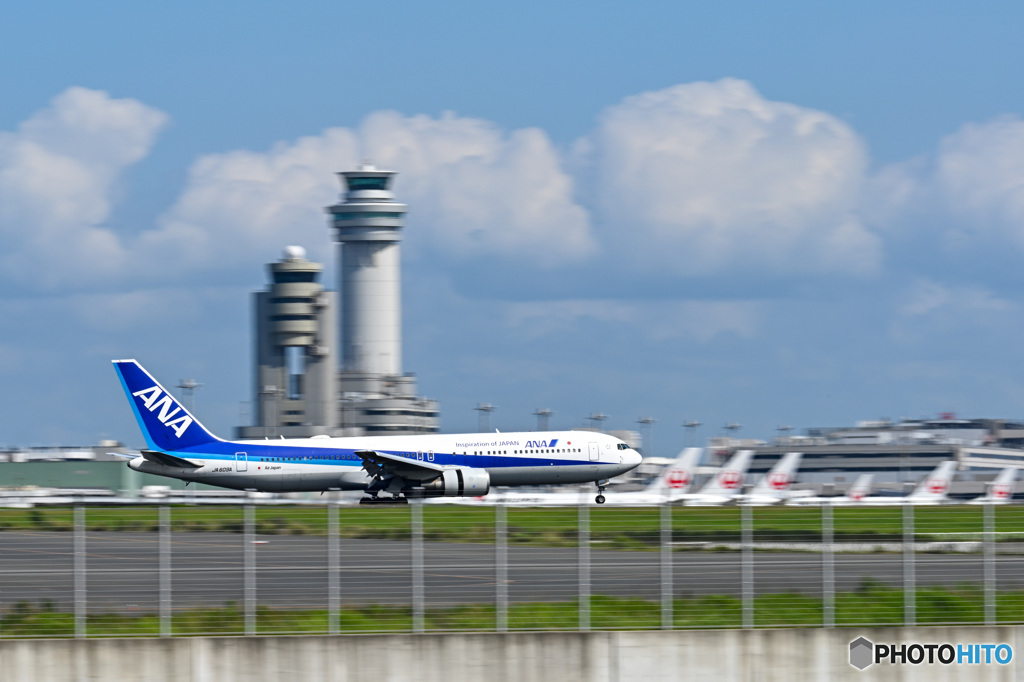 RW22へのランディング