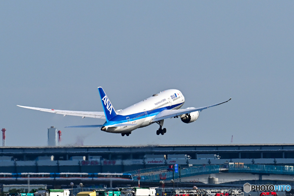 RW22からのテイクオフ