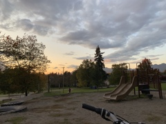 sunset by the park