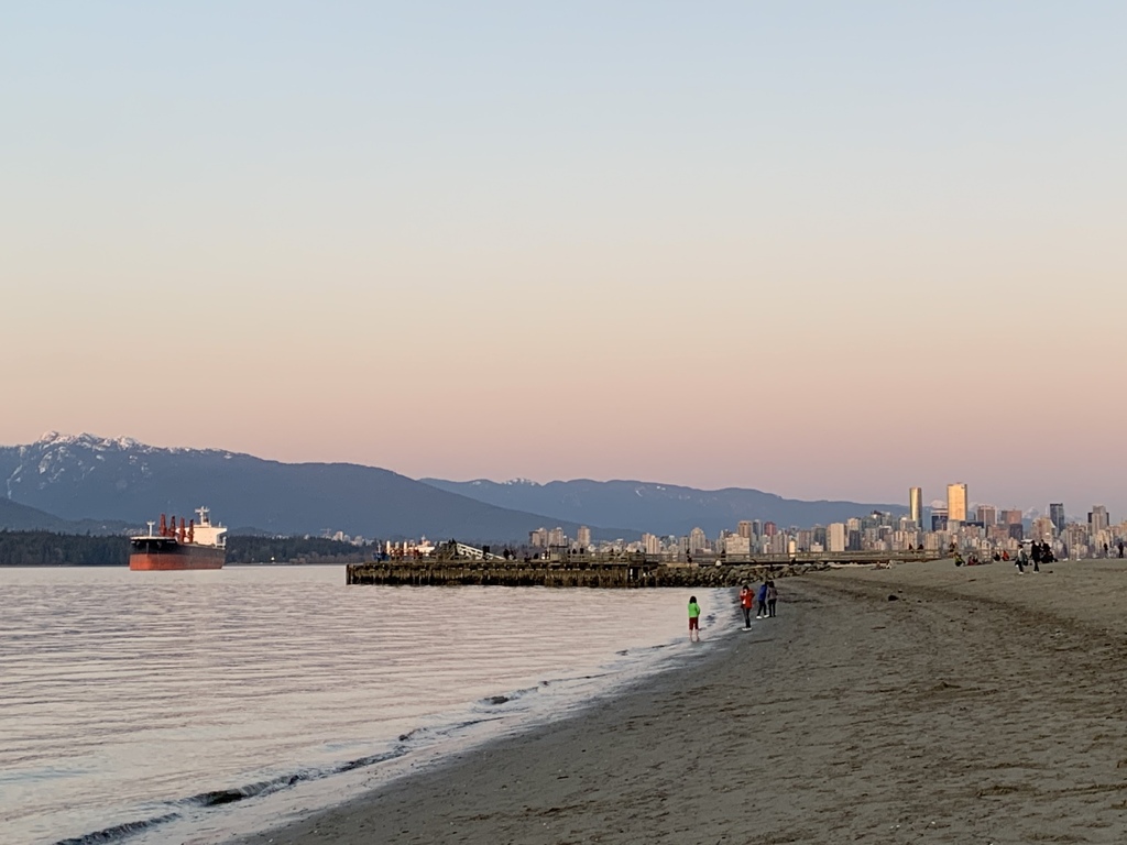 Sunset by the beach