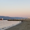 Sunset by the beach