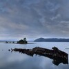 大根島の廃船と京島