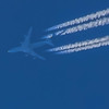 飛行機に乗って
