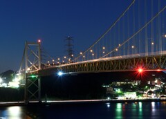 関門橋　夜景