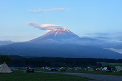 ふもとっぱらキャンプ場にて