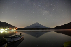 新月の精進湖