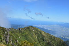 妙高山頂上から望む日本海