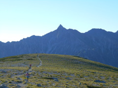 双六岳からの槍ヶ岳