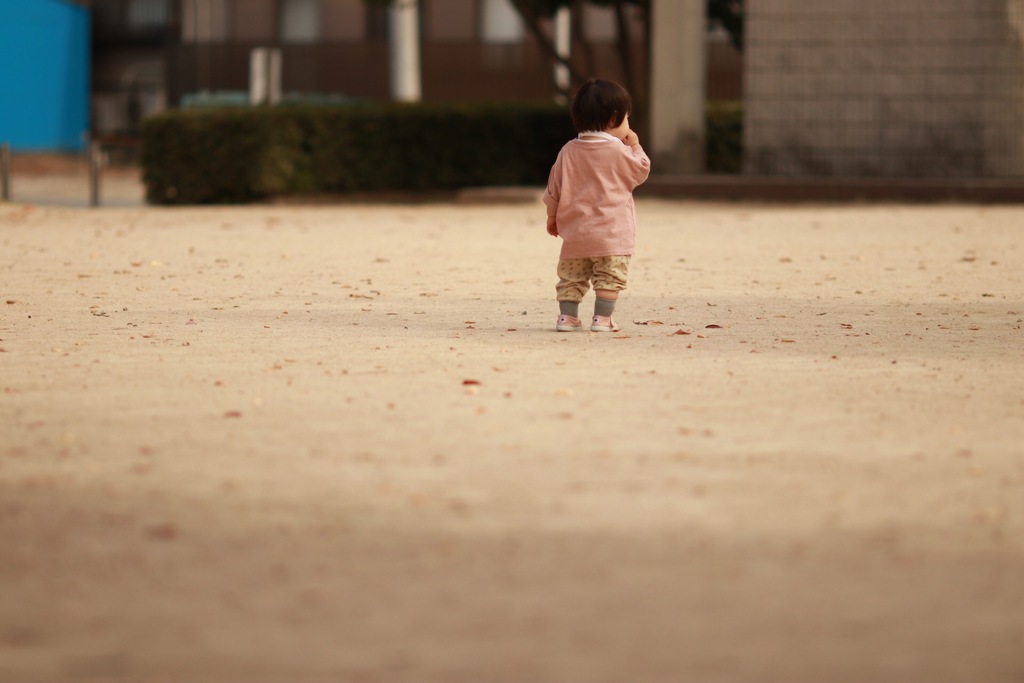 手についた砂はまだ落とせません