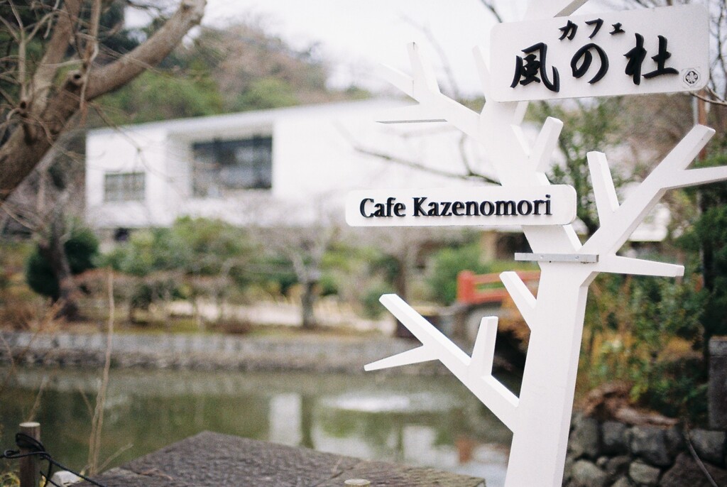 鎌倉文華館が見える喫茶店
