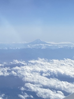 空からの富士山