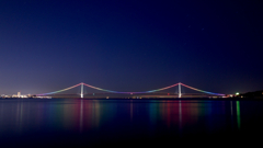 七色に染まる海峡～明石海峡大橋2022