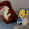 親戚宅のソファにて