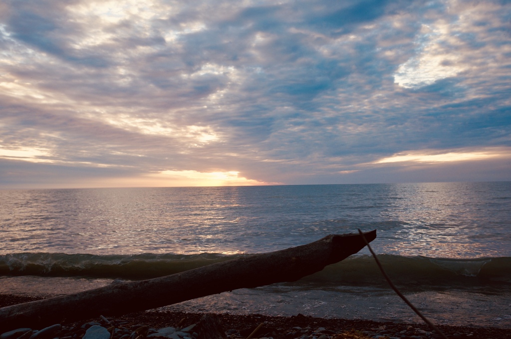 五大湖の夕暮れ