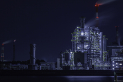Factory night view