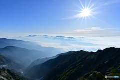 唐松岳山頂にて