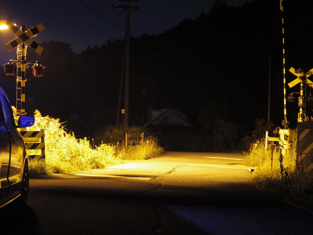田舎の踏切