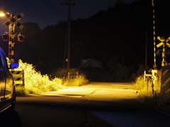 田舎の踏切
