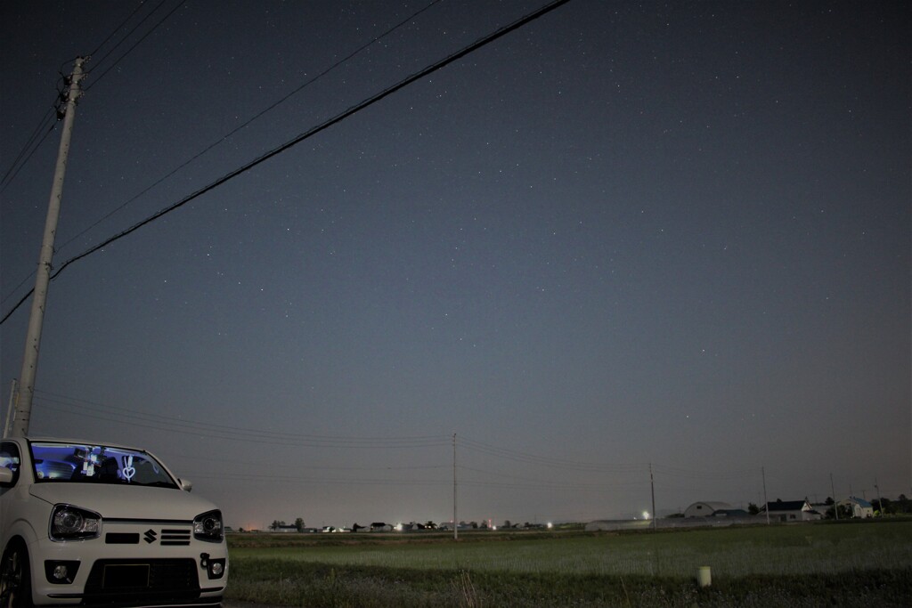 車と星（失敗）