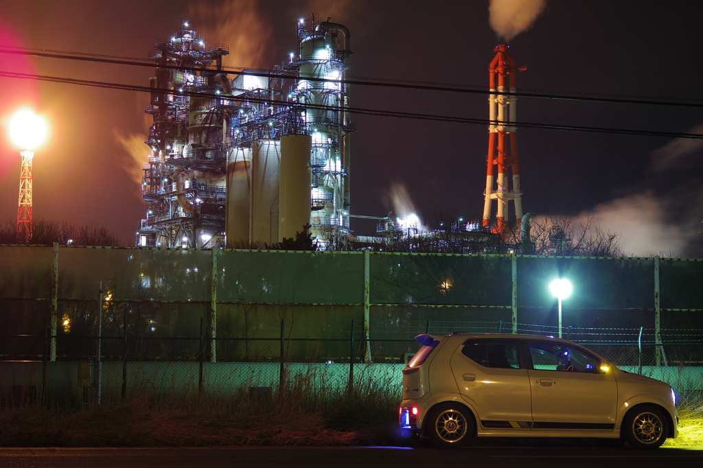 工場夜景