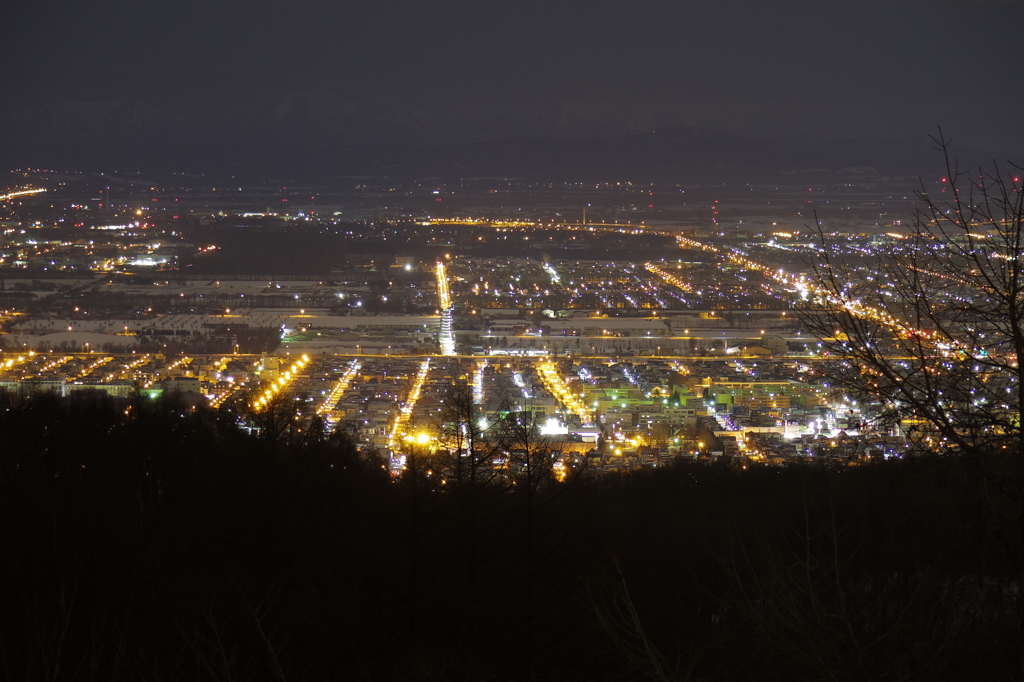 手稲山からの夜景