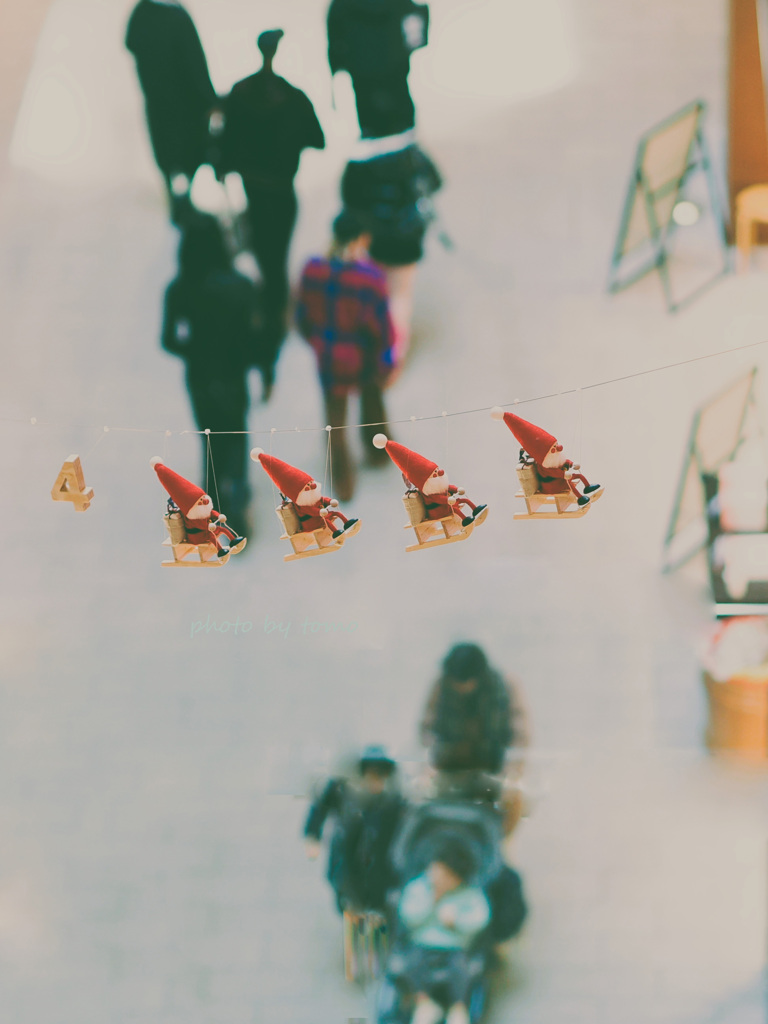 サンタが街にやってきた