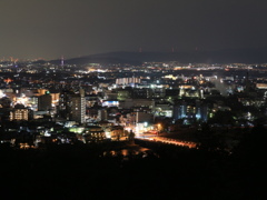 夜の宇治の街