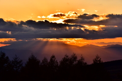 霧ヶ峰夕景