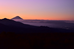 早朝の富士山