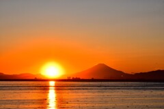 東京湾からの夕景