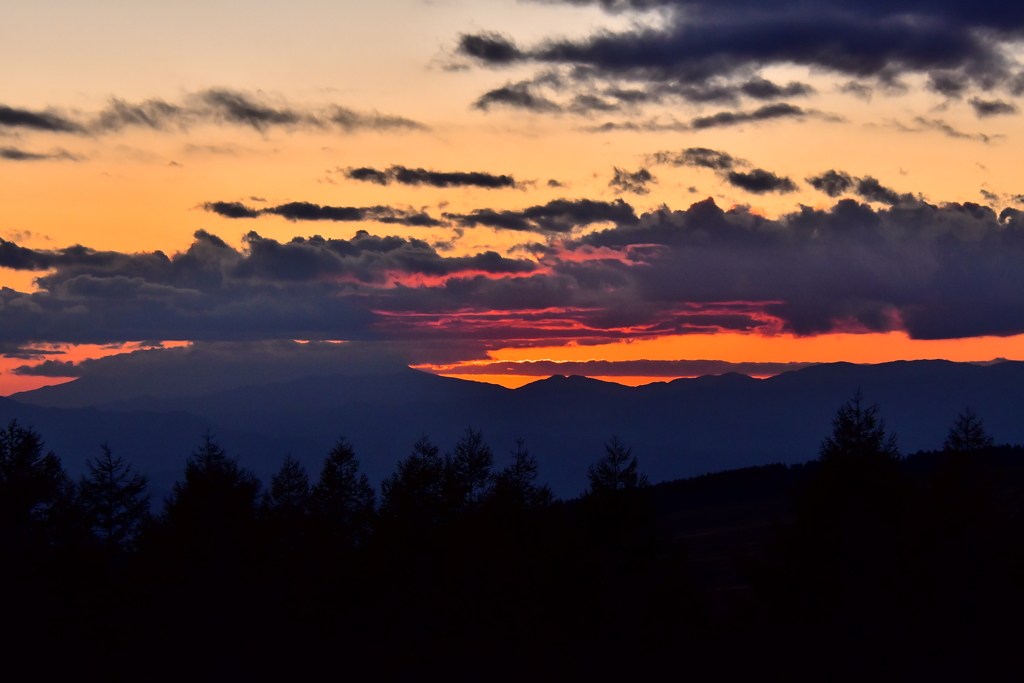 霧ヶ峰夕景
