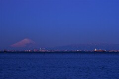 千葉県より富士山、丹沢山系