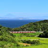 夏　富士山を遠望