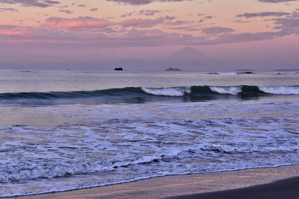 海岸の朝