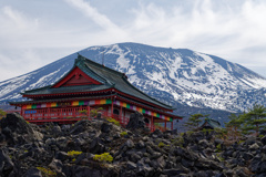 残雪の浅間山