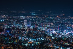 Get closer of Sapporo Night View