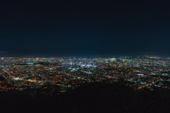 Night View of Sapporo Center Phot