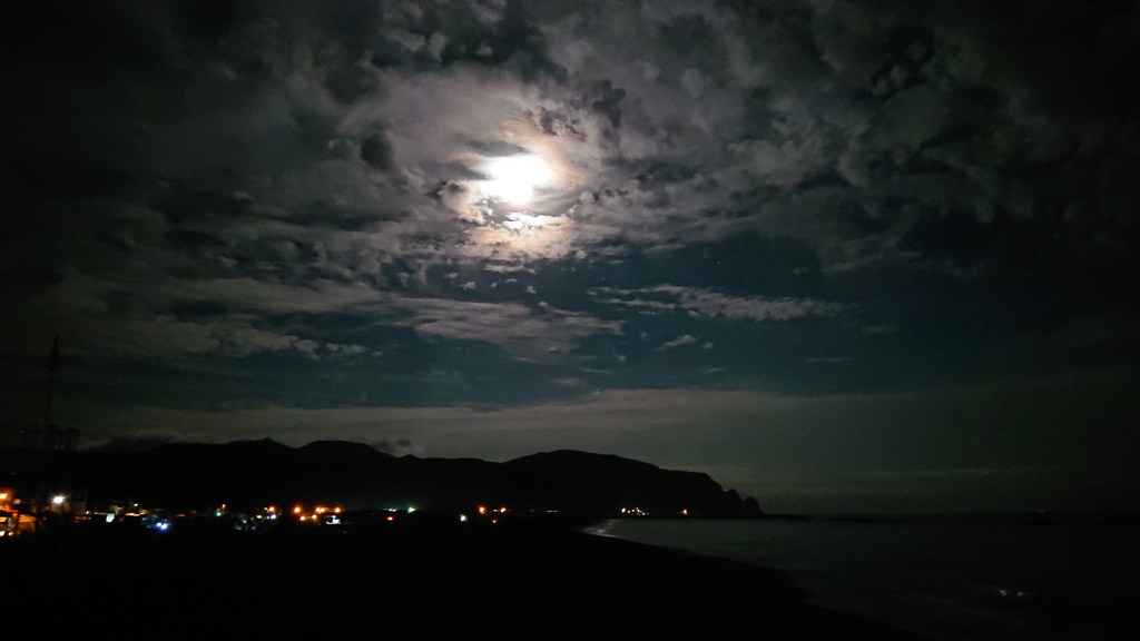浜益海浜公園 夜