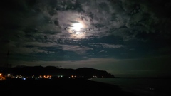 浜益海浜公園 夜