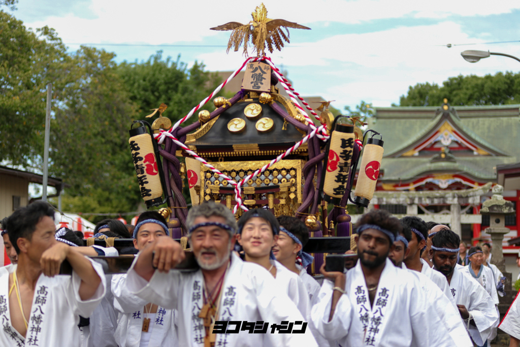 茂原秋まつり合同みこし渡御　高師八幡神社