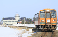 春先の津軽鉄道