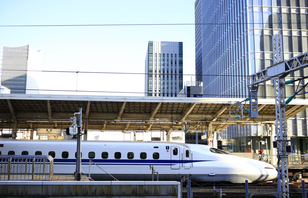 東京駅にて