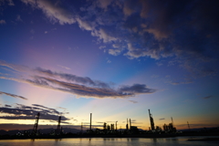 四日市コンビナート夕景