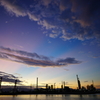 四日市コンビナート夕景