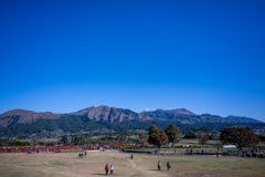 あそ望の里くぎの展望テラスから