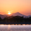 雲仙に沈む夕日